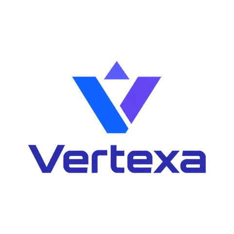 Vertexa — ai software logo made with MakeLogoNow